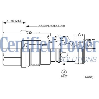 Sun Hydraulics-CHECK CARTRIDGE-CXGDXZN
