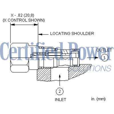 Sun Hydraulics-CHECK CARTRIDGE-CXADXAN