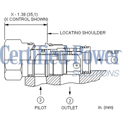 Sun Hydraulics-CHECK CARTRIDGE-COFAXCN